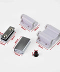 Up And Down Shaft Glass Door Hinge For Cabinets And Furniture, Dope Sleek Silvery Finish with measurements