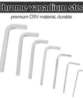 7Pc Square Head Wrench Set With L Shaped Design Chrome Vanadium Steel Tools For Pocket Hole Screws 3mm To 10mm Sizes Beefy DIY Kit