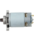 Heavy Duty 21V Reciprocating Saw Motor Replacement Featuring Eight Tooth Gear Drive And Solid Copper Windings side view of motor.