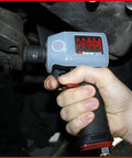 Pro Shop Essential 1/2 Drive Pneumatic Impact Wrench being held, showcasing ergonomic comfort grip for auto mechanics.