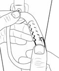 Close-up of fingers adjusting Breakaway Horse Tie For Safe Tie Outs No Slip Quick Release Under Heavy Pull Portable Clip