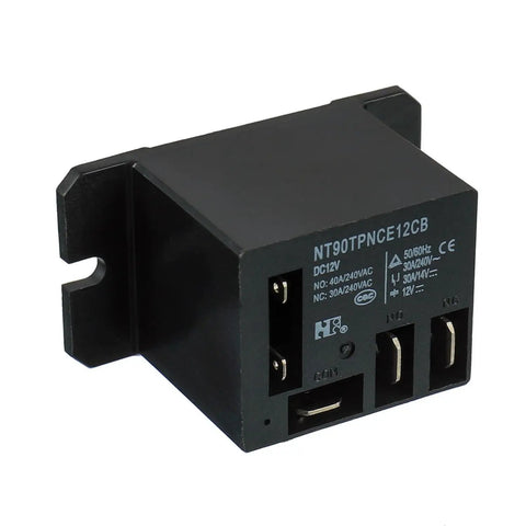 12V DC Power Relay With 30A And 40A SPDT Contacts 1NO 1NC Flange Mount 10 Quick Connect Terminals Mini Relay Pack Of 2