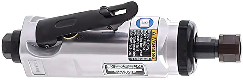 Air Die Grinder Tool For Welder, Woodworking, Auto Detailing And Stainless Steel Polishing, silver 1/4 inch head, side view
