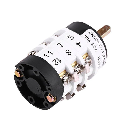 Tire changer switch module with forward/reverse control, white terminal blocks and metal screws