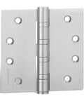 Goldenwarm Satin Nickel 4 Inch Ball Bearing Door Hinges 3 Pack for Exterior and Interior Doors Square Corner Heavy Duty 304