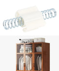 8 Pack Bi Fold Closet Door Repair Springs 60x22mm Replacement Parts for folding closets shown with wooden closet