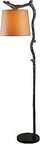 Overhang Floor Lamp With Bronze Finish In Rustic Style, Stands 61 Inches Tall With A 12 Inch Shade And 12 Inch Extension Arm