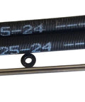 Heavy Duty 225x2x22 Garage Door Torsion Springs Pair with winding bars for 24 36 inch doors, black coated, oil tempered, USA made.