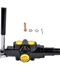 25 GPM Hydraulic Log Splitter Valve with 3500 PSI rating, featuring auto return detent lever, beefy universal replacement