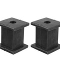 Universal Exhaust Rubber Hanger Kit 10mm ID Muffler Bracket And Tail Pipe Insulator Mounts, 2-piece, black rubber, side view