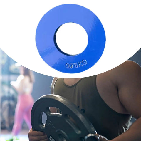 Blue 750g Micro Fractional Weight Plates For Barbell Training Compact Durable Steel Plates For Home Gym Easy To Handle Micro Loading Set