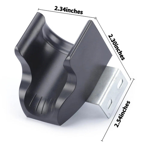 Universal Hot Air Gun Holder For Most Rework Stations, Sturdy Aluminum Mount, dimensions image