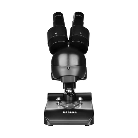 Mounted Binocular Stereo Microscope With WF10x Eyepieces And 3x Objectives Delivers 30x Magnification black unit