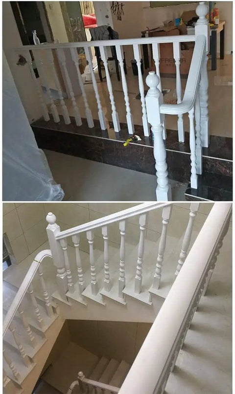 Premium White Poplar Balusters Pack Of 20 Killer Deck Railing Spindles for Interior Staircase and Modern Balcony Handrails.