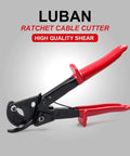 Heavy Duty Ratcheting Cable Cutter For Copper And Aluminum Wires Up To 240 Square Millimeters Clean No Crush Cuts Smooth Operation