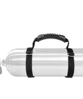 Heavy Duty Scuba Tank Carrier With 1 Inch Nylon Webbing Straps 316 Stainless Steel Fasteners Ergonomic Rubber Handle