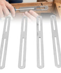 4 Pack Adjustable Flat Mending Plates With Single Slot Stainless Steel Repair Brackets For Wood Furniture in use