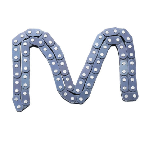 Heavy Duty T8F 8mm Drive Chain 74 Links for Razor Electric Dirt Quad 500 and 4 Wheelers displayed in a zigzag pattern