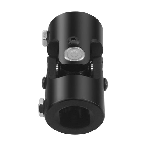 One Inch Double D Steering Universal Joint Shaft Black 83mm Long U Joint For Automotive And Industrial Use, front view