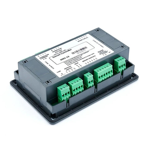Generator Controller Panel With Remote Auto Start And LCD Display, Plug And Play Style Control Module For Standby Or Portable Generators, Phase Angle Controller, MRS16 Compatible, Easy Install, 1 Piece with green terminal blocks