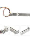 Premium 80 Mm Stroke Stepper Motor For Linear Stage Actuator With Plug And Play Diy Router Replacement Setup shown from top view with wires.