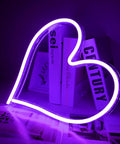 Heart Shape LED Neon Light Sign 13.4 Inch Wall Hanging Neon Vibe Decor for bar, bedroom, living room, dorm, party, home use.