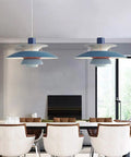 UFO Style Pendant Light Dope Modern Minimalist Ceiling Fixture Aluminum Chandelier For Dining Room Living Room Kitchen And Restaurants Adjustable Height Easy Install Sleek Contemporary Lighting over dining table