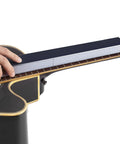 Using fret leveling beam on guitar neck from Guitar Luthier Tool Kit With 16 Inch Fret Leveling Beam, Fret Leveler for maintenance.