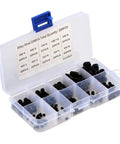400 Pcs Hex Socket Cup Point Set Screws Assortment Kit Carbon Steel Black Finish DIN 916 M3 M4 M5 M6 M8 open case view