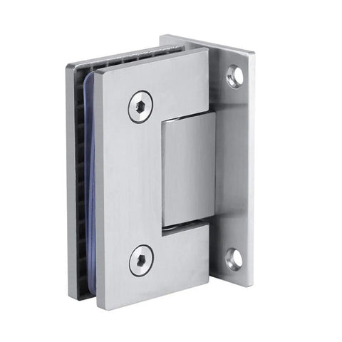 Soft Close Glass Shower Door Hinge Clip For 8-10mm Toughened Glass 90 Degree Frameless Stainless Steel Wall Bracket