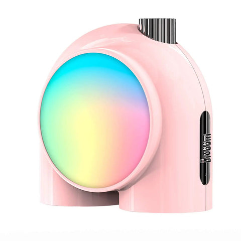 Planet 9 Smart Mood Lamp Battery Operated Cordless RGB LED Night Light For Bedroom Gaming Room And Office Pink Color