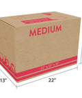 Sturdy 22x13x15 Shipping Boxes For Moving, Packing, Storage And Mail, Brown Kraft Cardboard Boxes, Heavy Duty Corrugated, Easy To Assemble