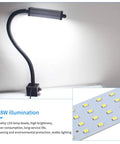 Magnetic LED Work Light With 44 LEDs, Beefy Gooseneck Lamp, Waterproof IP66, 800 Lumen, 19 Inch Flexible Arm, 120 Volt Power