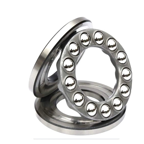 Thrust ball bearings, 3-pack, 35x52x12 mm, steel, single-row (front view)