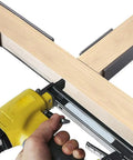 16 Inch Right Angle Woodworking Clamp And Framing Jig Adjustable Carpenter Clamping Fixture For Panel Alignment with nail gun.