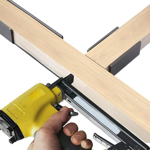 16 Inch Right Angle Woodworking Clamp And Framing Jig Adjustable Carpenter Clamping Fixture For Panel Alignment with nail gun.