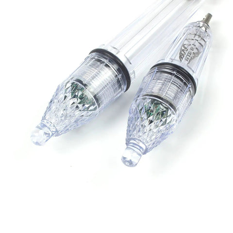 Led Underwater Fishing Light 5 Pack Deep Drop Bait Lure Lamp Waterproof Flashing Attractant with two lamps close-up