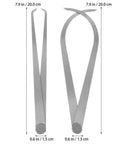 Two Piece Steel Firm Joint Calipers Set For Modeling And Carving, showing 20 cm inside and outside calipers.