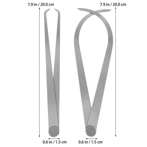 Two Piece Steel Firm Joint Calipers Set For Modeling And Carving, showing 20 cm inside and outside calipers.