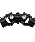 Three Quarter 36 Spline And Three Quarter Double D Black Double U Joint Steering Universal Shaft for Grinding Machines, side view