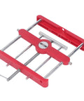 Heavy Duty Self Centering Dowel Jig Built From Premium Abs And Tough Steel Rings For Dead On Mortise Alignment With Zero Fuss On Any Job in red