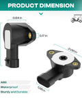 RXV Electric Golf Cart Accelerator Position Sensor Replacement for 2008 and Up Carts OEM 600019 Compatible Easy Install Snappy Throttle Response and Reliable Performance, black ABS sensor dimensions
