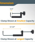 Universal Fence Clamps For Woodworking Two Pack No Fuss Quick Attach Mounts For Table Saw Miter Saw Router Table And Drill Press Fence Clamps With Three Eighth Inch Rods Fast Secure Fit, 3/4 to 5 3/4 in