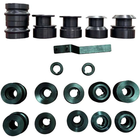 6 dies for 7 Inch Sheet Metal Bead Roller Kit With 6 Dies, 22 Gauge Rotary Forming Tool, 0.8mm Capacity, 177mm Throat