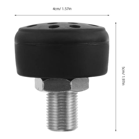 Adjustable Roller Skate Toe Stops And Brake Blocks Set with dimensions in centimeters for Quad Skates, Honeycomb Design, Non-Marking Rubber