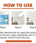 Wall Repair Paste For Quick Fix And Seamless Finish, waterproof drywall crack filler 200g, steps for application in use