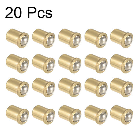 Brass Ball Catch Latch 7Mm Dia For Cabinet Door Drawer Closet Gold Tone Concealed Ball Catch Replacement 20 Pcs