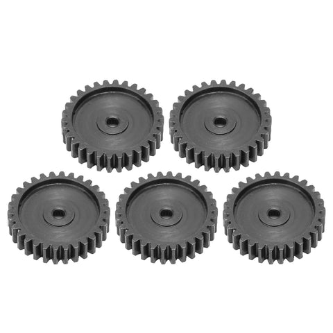 Five-piece Beefy Steel RC Servo Spur Gear Set With 24 Tooth Internal Spline Module 0.8 High Strength Replacement Gears display