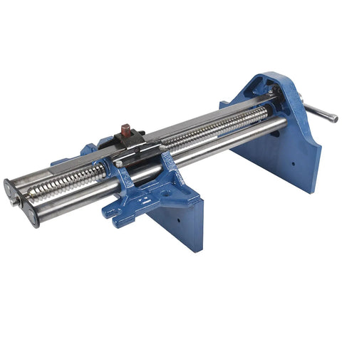 Heavy Duty 10 Inch Cast Iron Woodworking Vise For Cutting And Drilling With Quick Release Jaw And 4 Inch Throat Depth