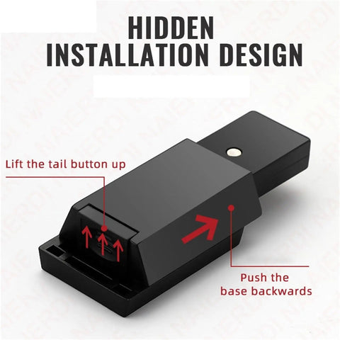 Heavy Duty Magnetic Push Latch For Cabinets And Doors, demonstrating push-to-open mechanism and hidden installation design.